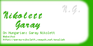 nikolett garay business card